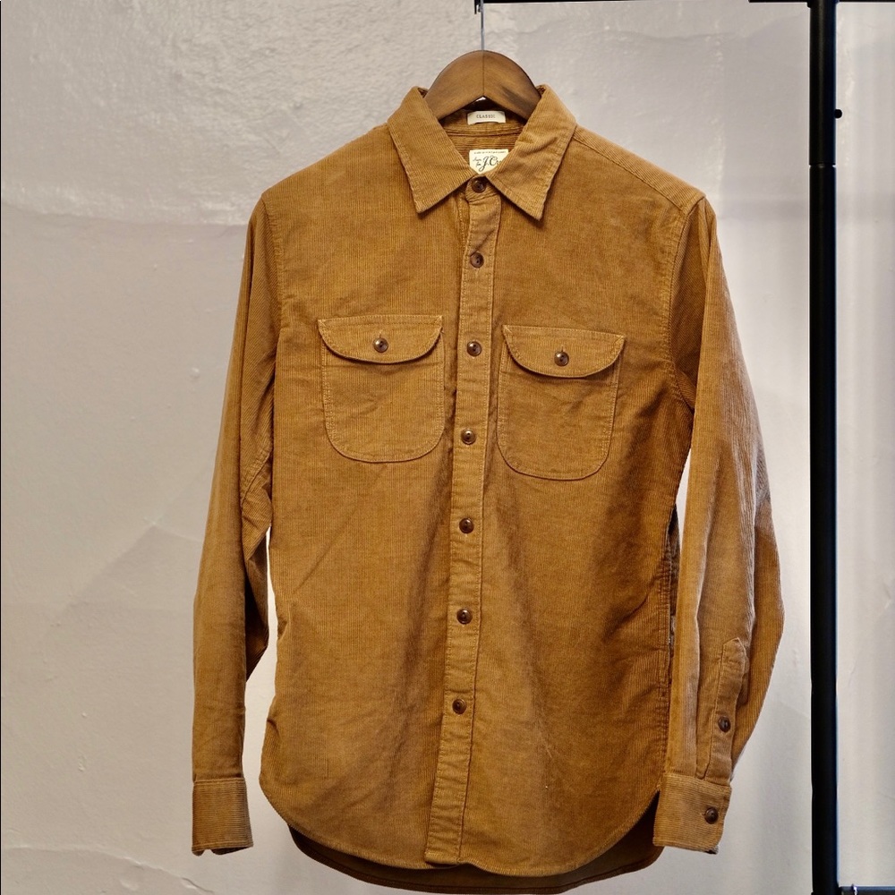J. Crew Stretch Corduroy Work-shirt | Small